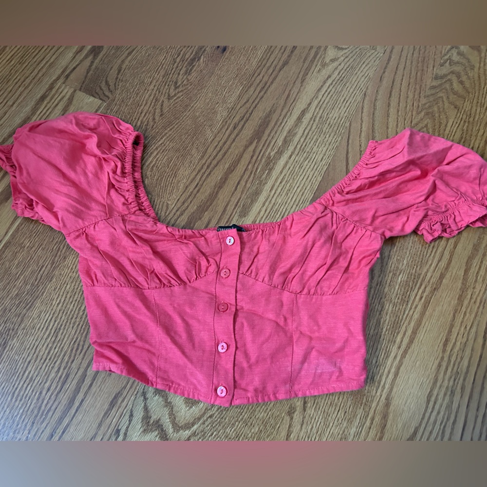 Button up crop top